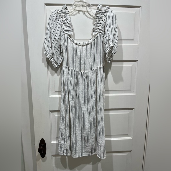 Anthropologie Afternoon Lolita striped midi dress. Size 8. EUC - Picture 4 of 10